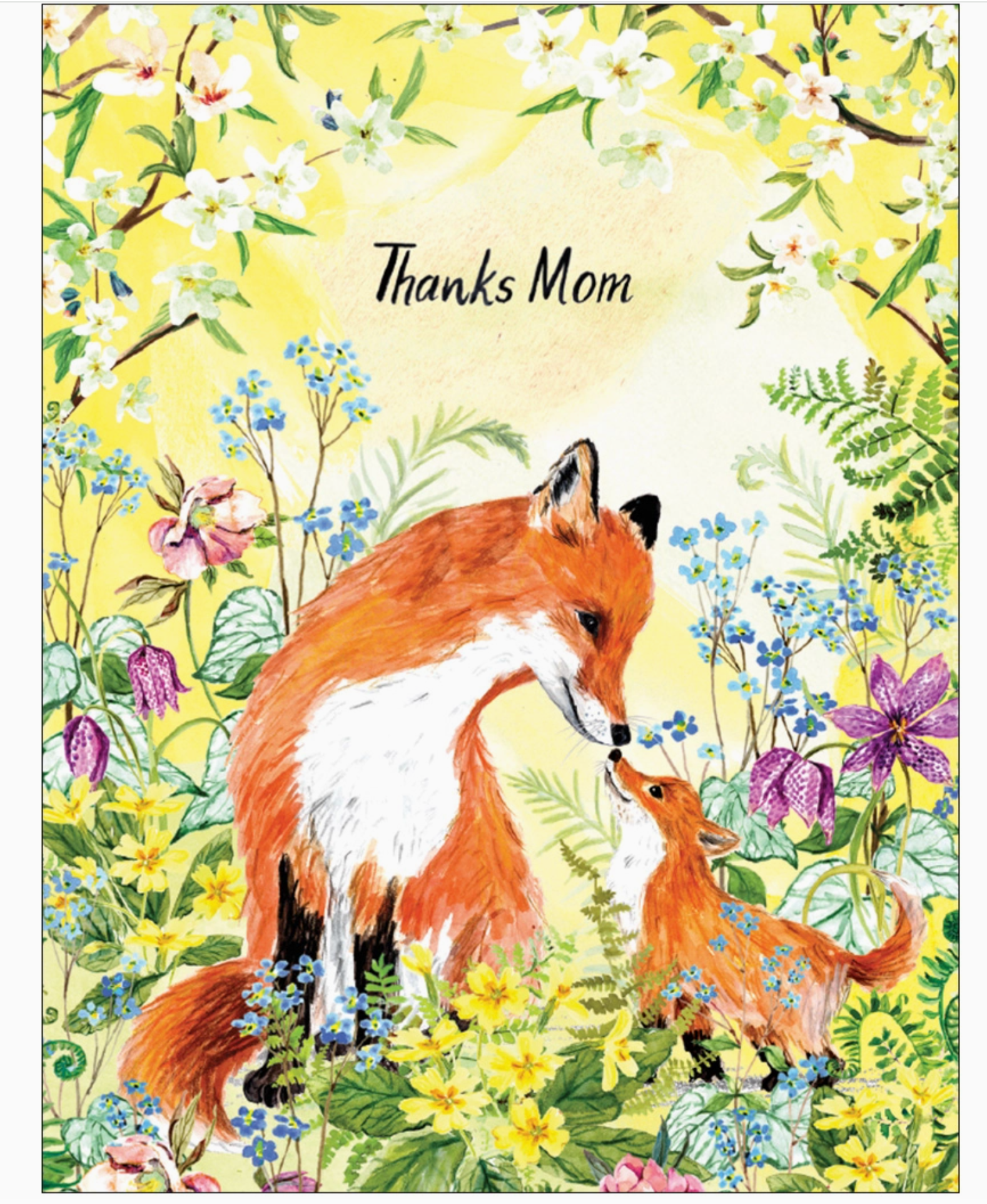 Mom & Baby Fox Mother's Day Card - Heart of the Home Inc