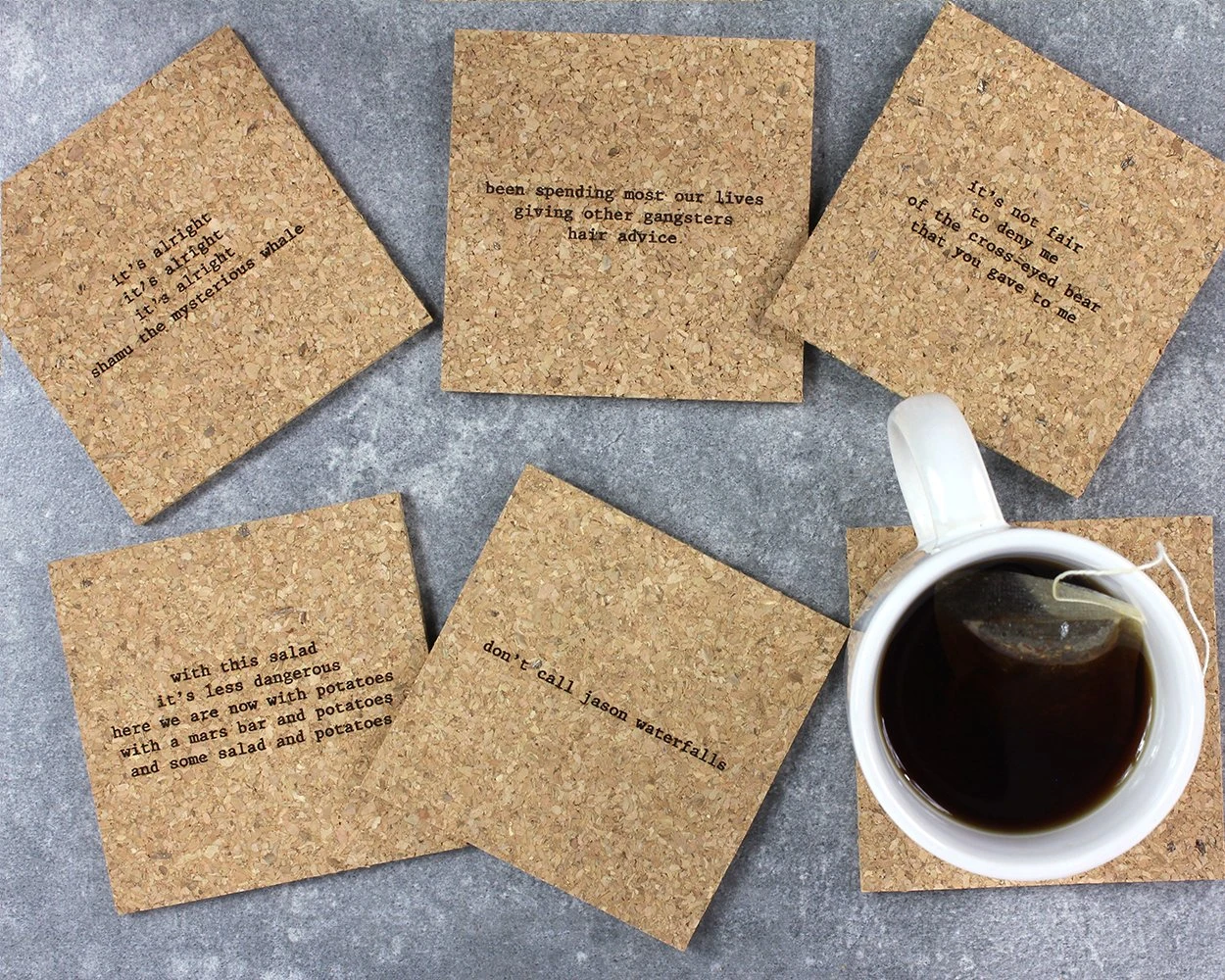Mistaken Lyrics Coaster Set - The 90's - Heart of the Home Inc