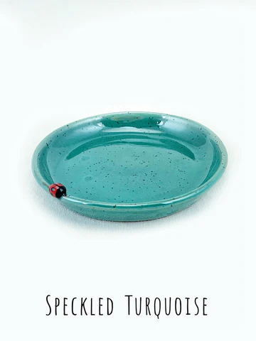Speckled Turquoise Small Dish - Heart of the Home Inc