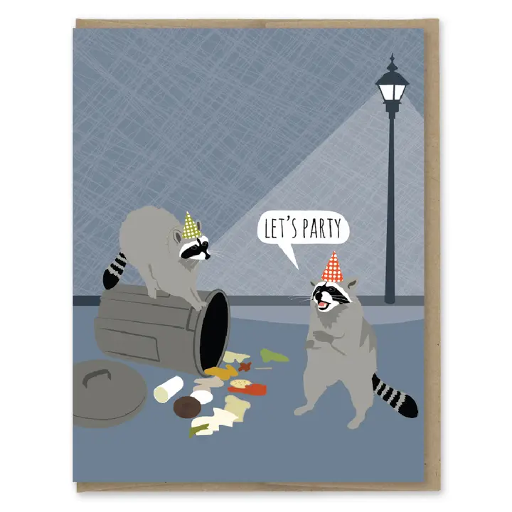 Raccoon Party Birthday Card - Heart of the Home LV
