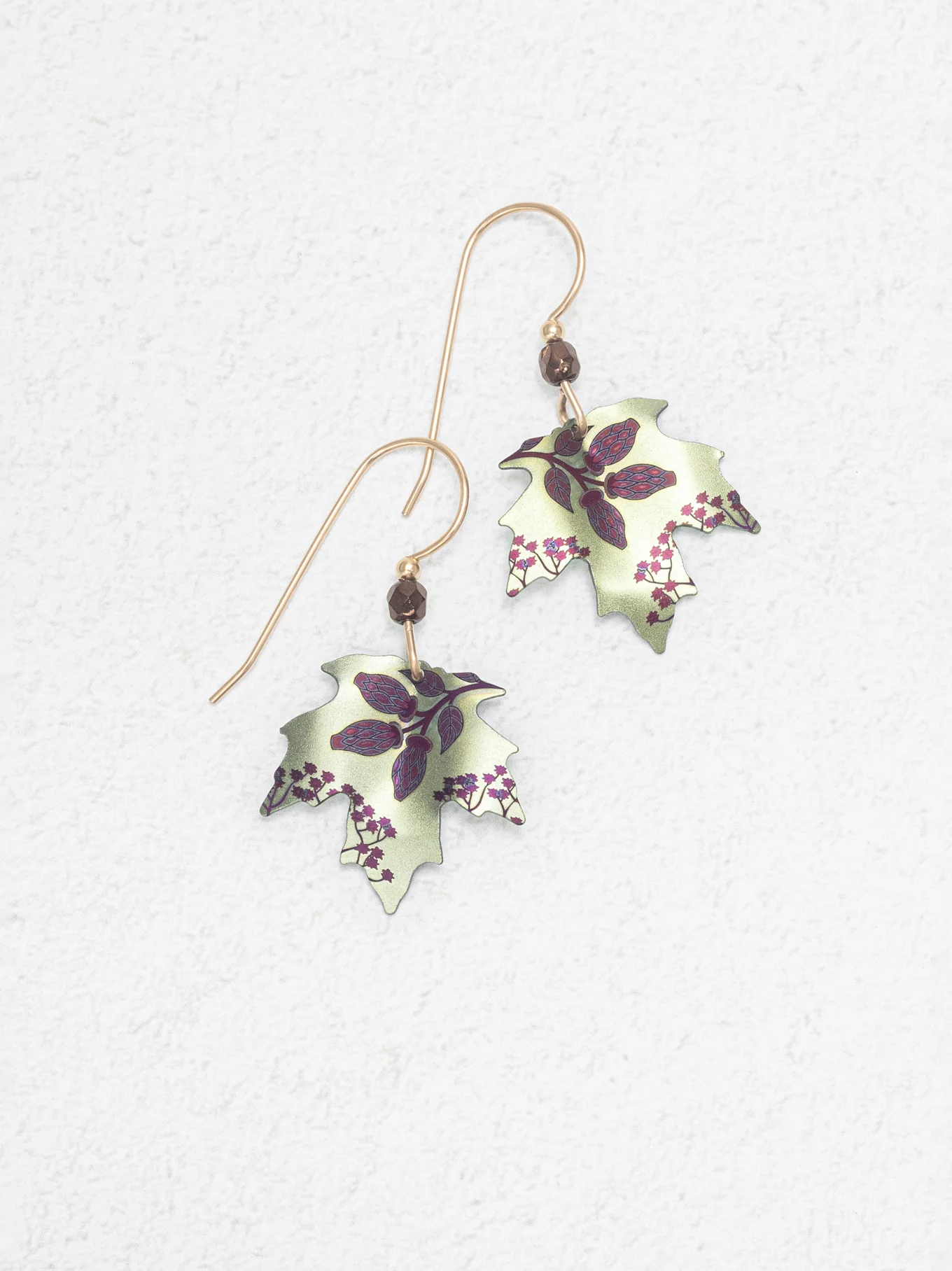 Blooming Maple Earrings in Sage - Heart of the Home Inc