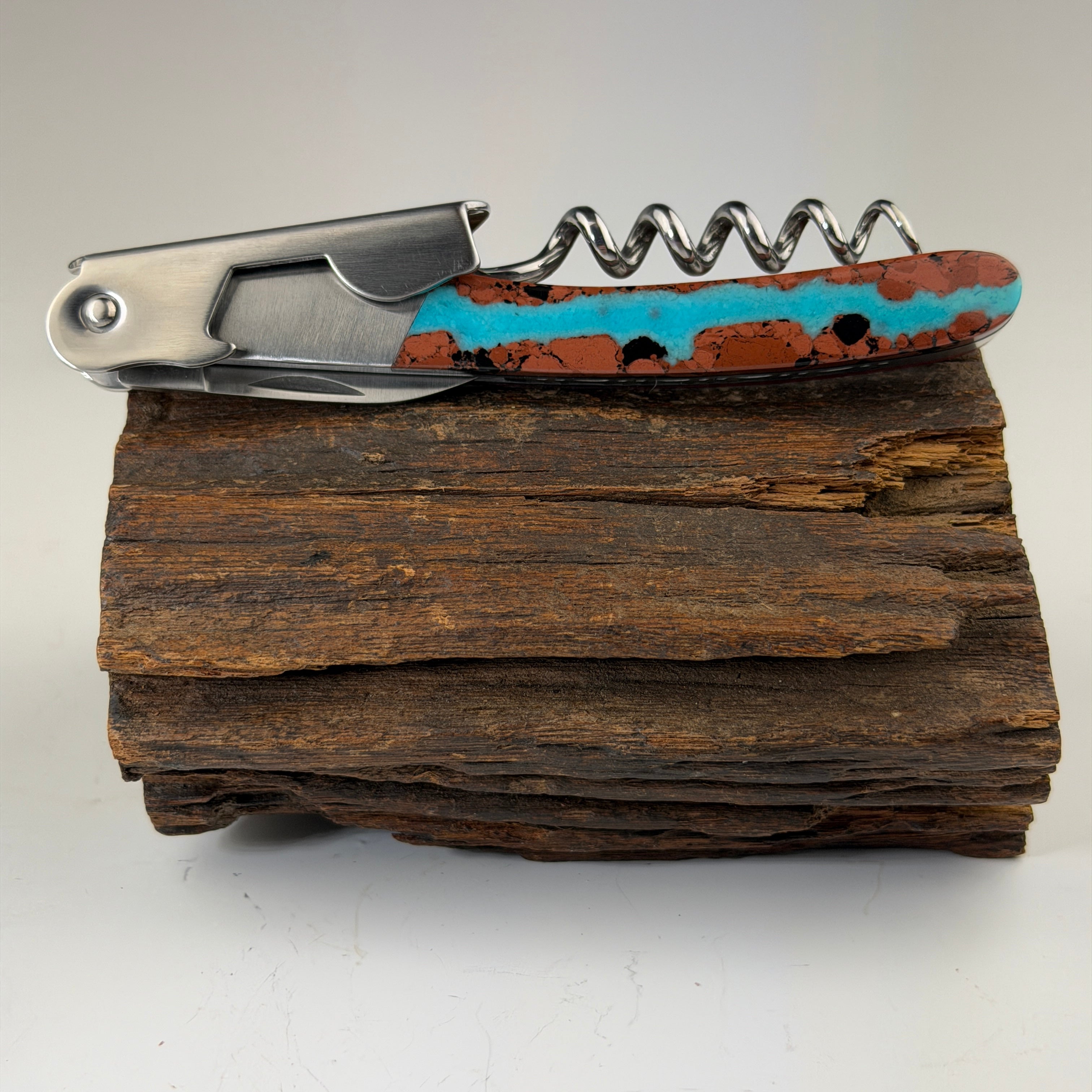 Vein Turquoise Waiter's Knife - Heart of the Home Inc