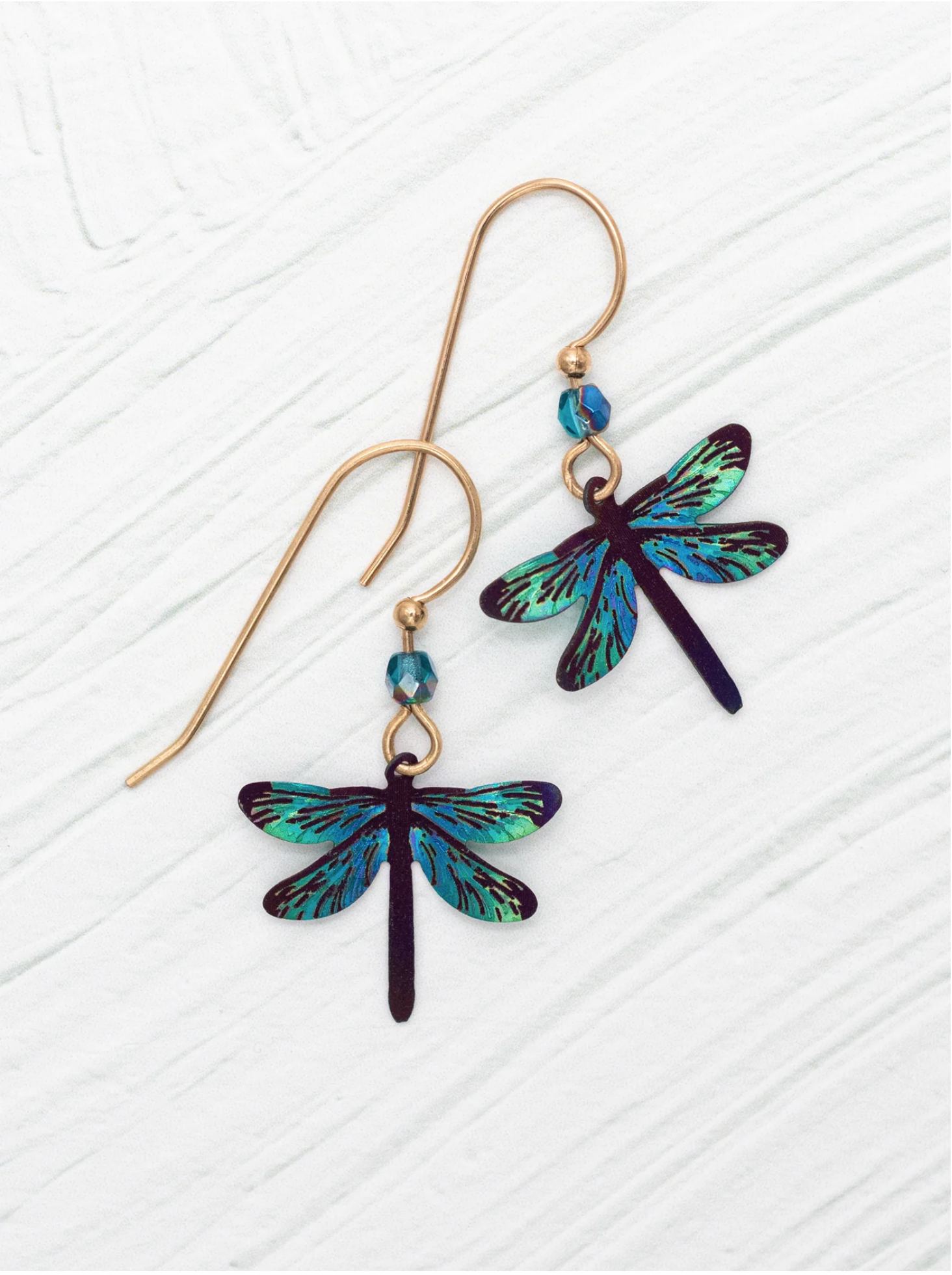 Dragonfly Dreams Earrings in Turquoise Blue - Heart of the Home LV