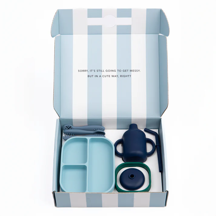 Learn to Eat Beginner Set - Shooting Star Blue - Heart of the Home Inc