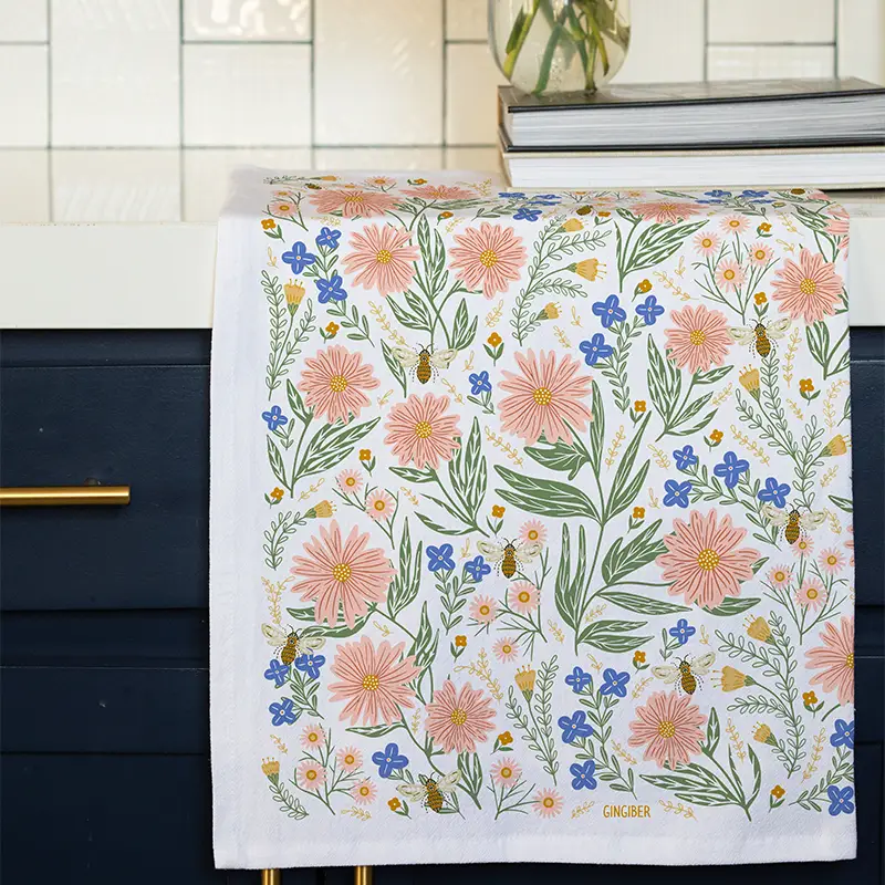 Wildflower Tea Towel - Heart of the Home Inc