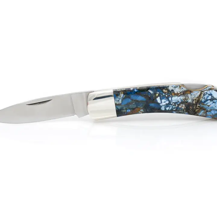 Blue Mammoth Fusion Tusk 3" Lockback Knife - Heart of the Home LV