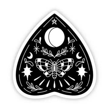 Butterfly And Moon Ouiji Sticker - Heart of the Home LV