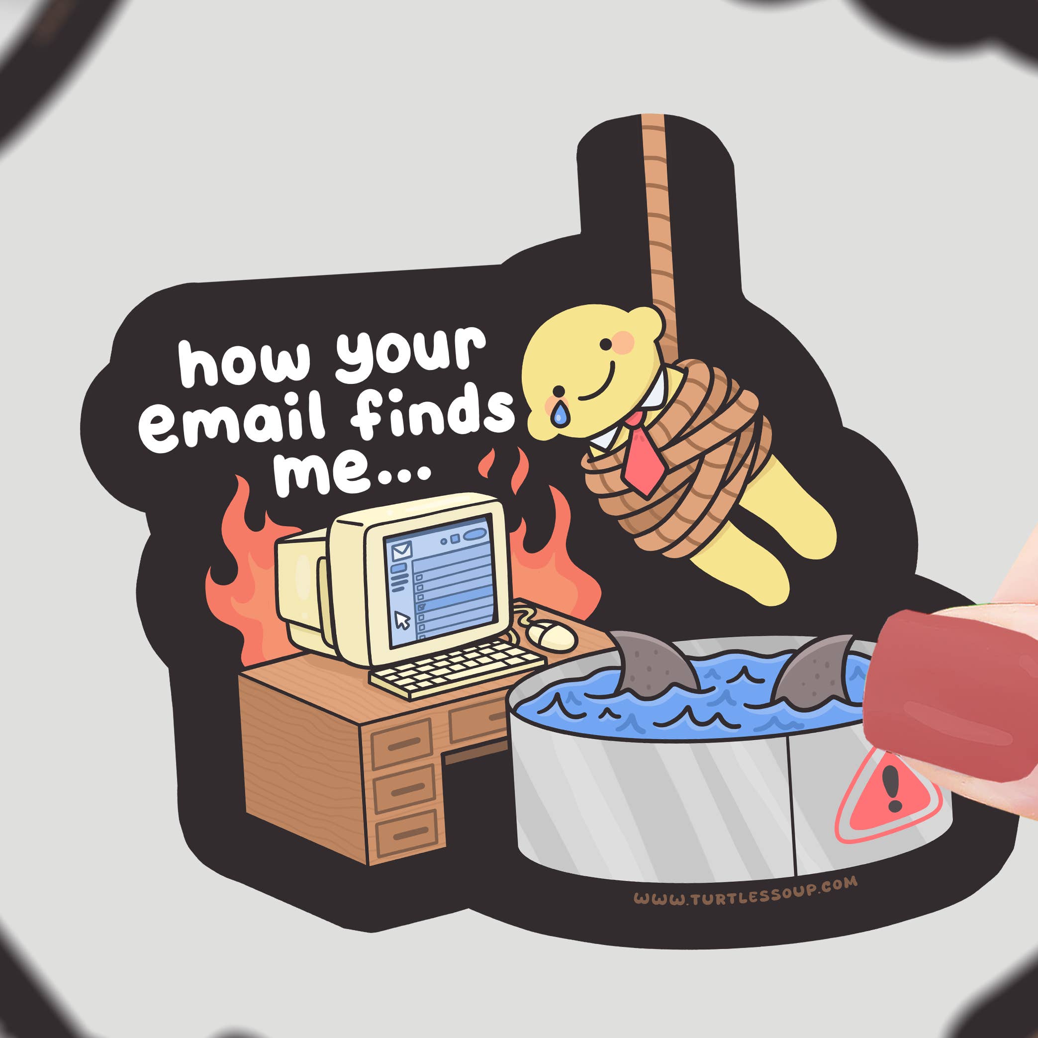 How Your Email Finds Me Sticker