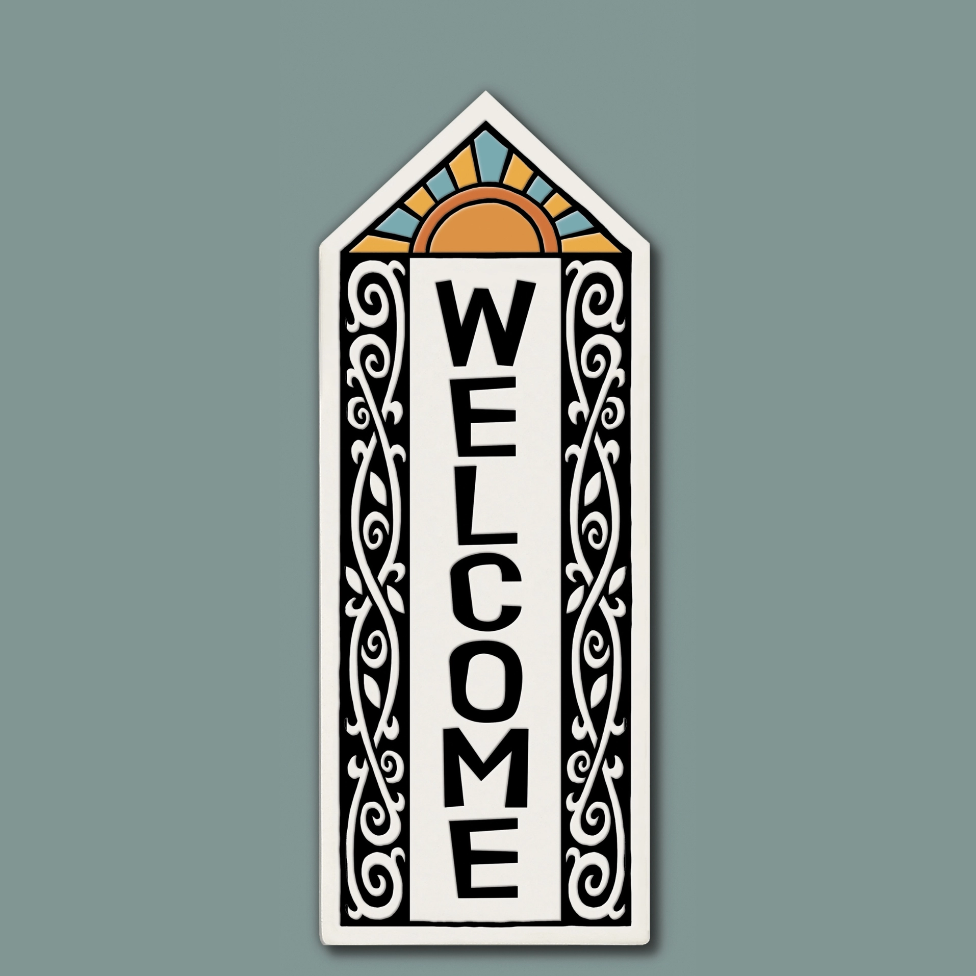 Welcome Garden Tile - Heart of the Home Inc
