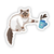 Cat Knocking Over Coffee Sticker - Heart of the Home LV