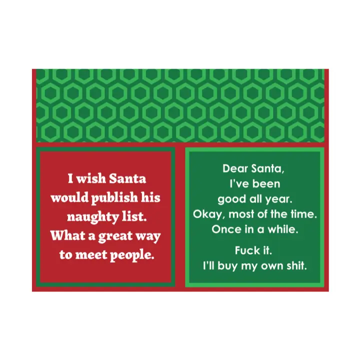 Dear Santa Double Sided Cocktail Napkins