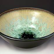 Large Serving Bowl In Patina Dark Olive - Heart of the Home LV