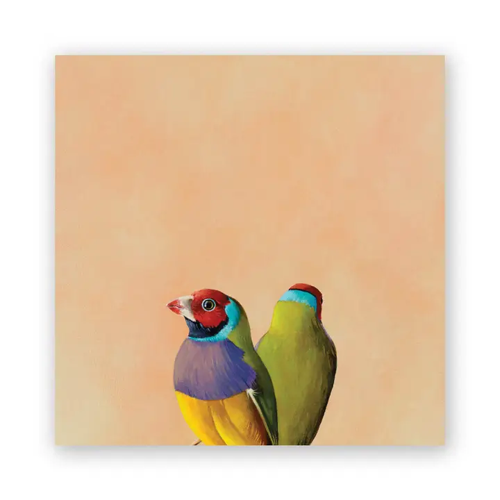 Gouldian Finch Pair Wall Art