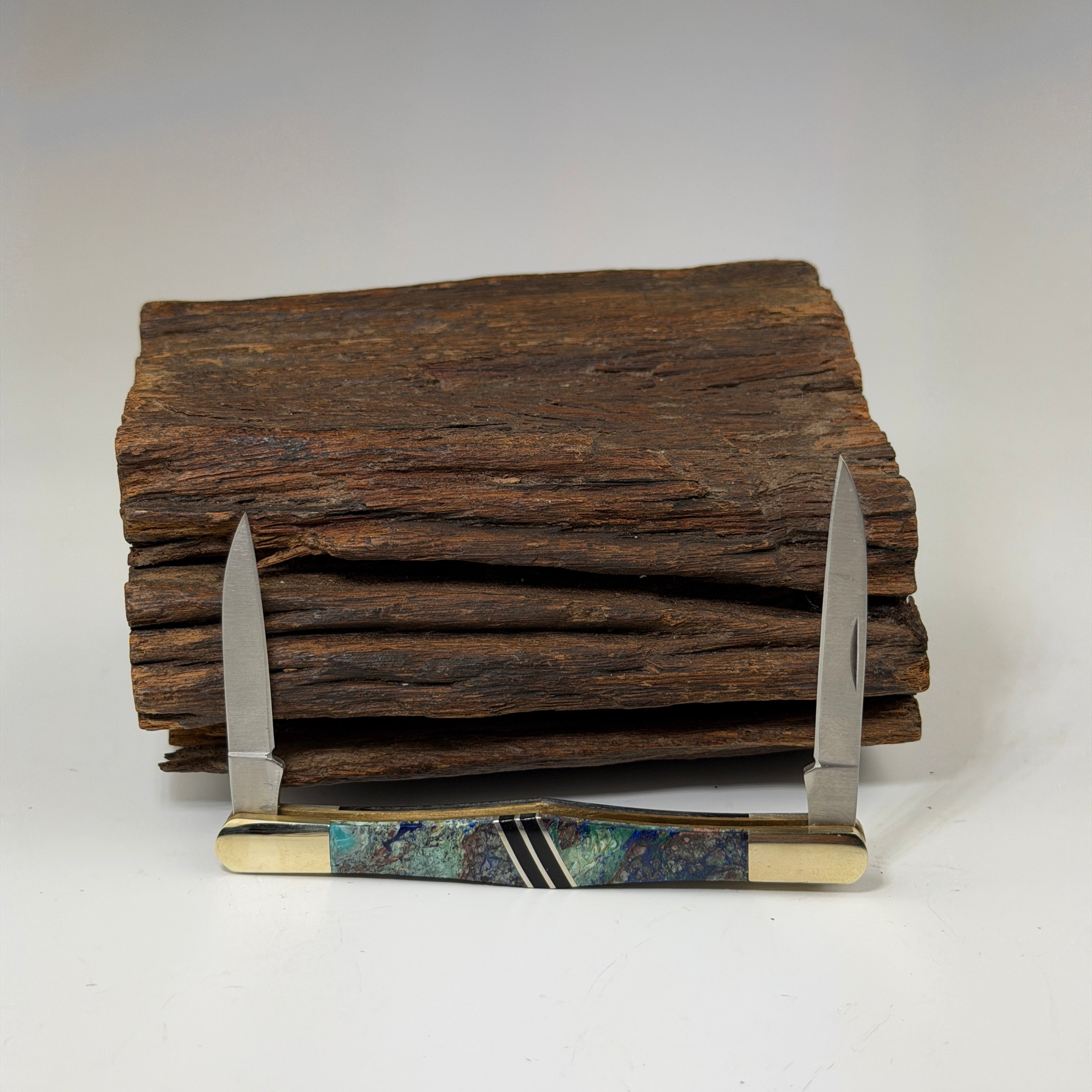 Azurite & Jet Tuxedo Knife - Heart of the Home Inc