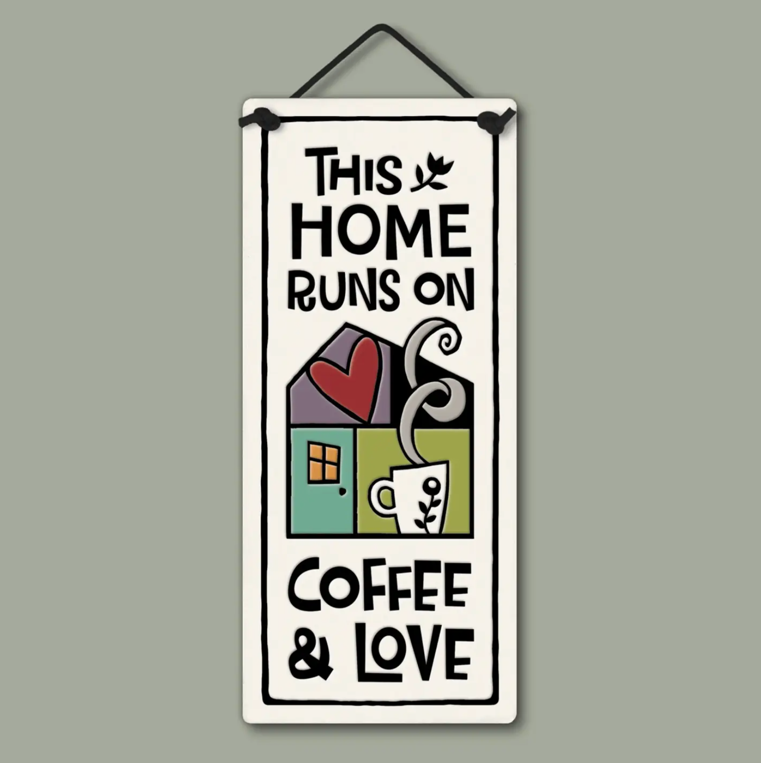Coffe and Love Ceramic Tile