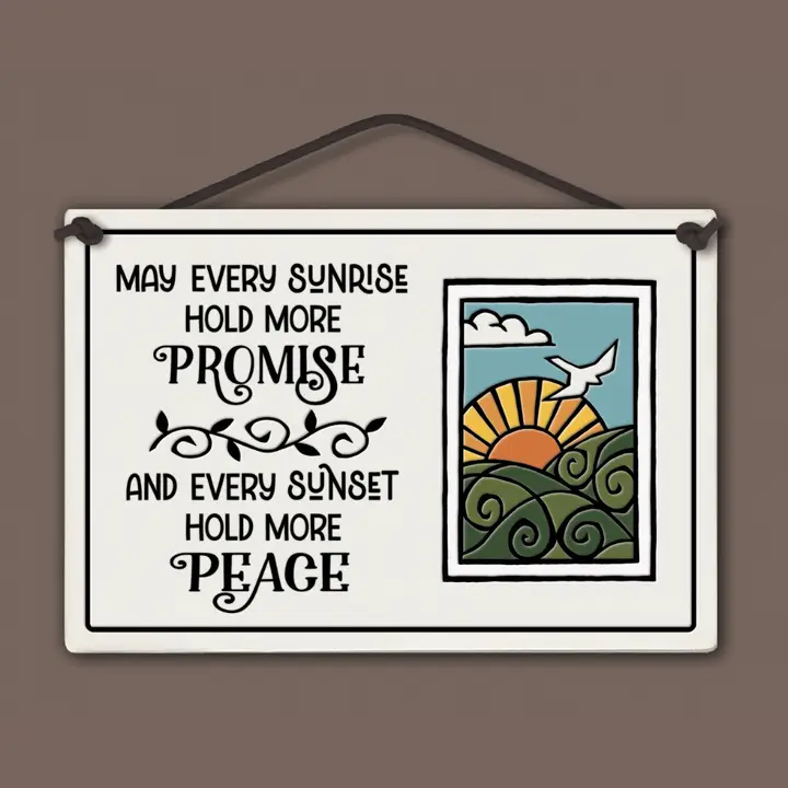 Sunrise Sunset Plaque - Heart of the Home LV
