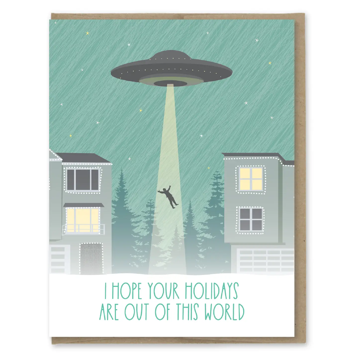 Out of This World UFO Holiday Card - Heart of the Home Inc