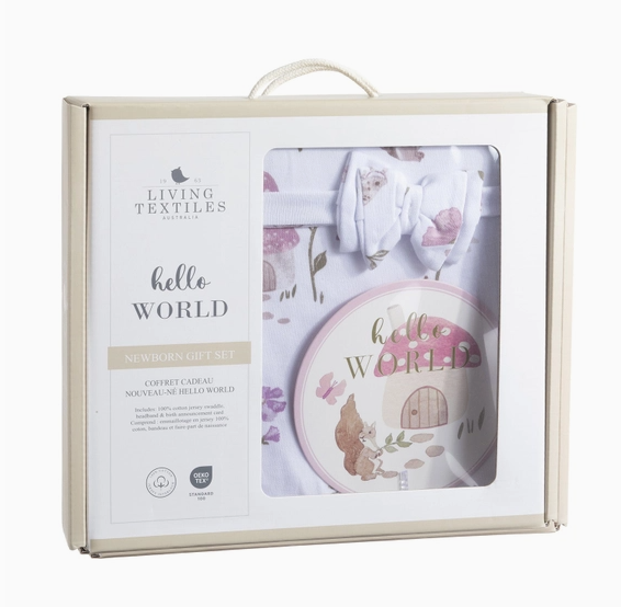 Hello World Gift Set - Mushroom House | Heart of the Home Inc