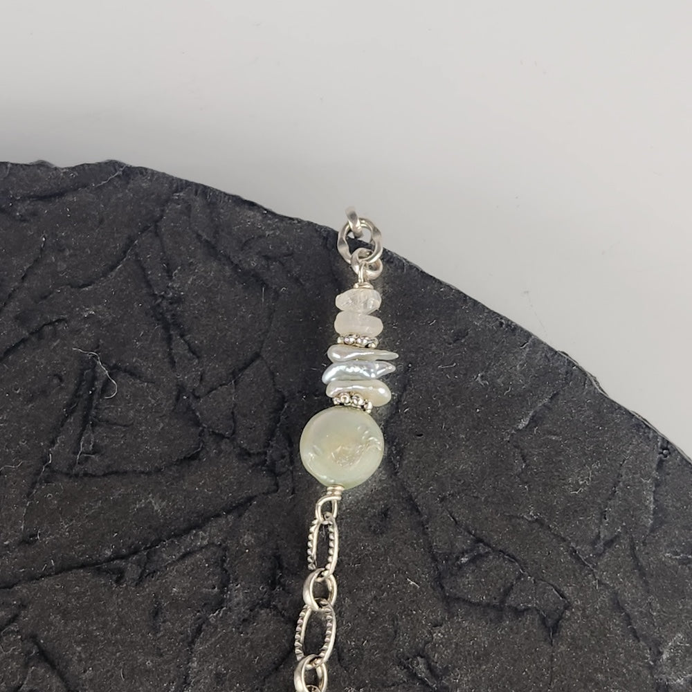 Silver Moonface Necklace - Heart of the Home Inc