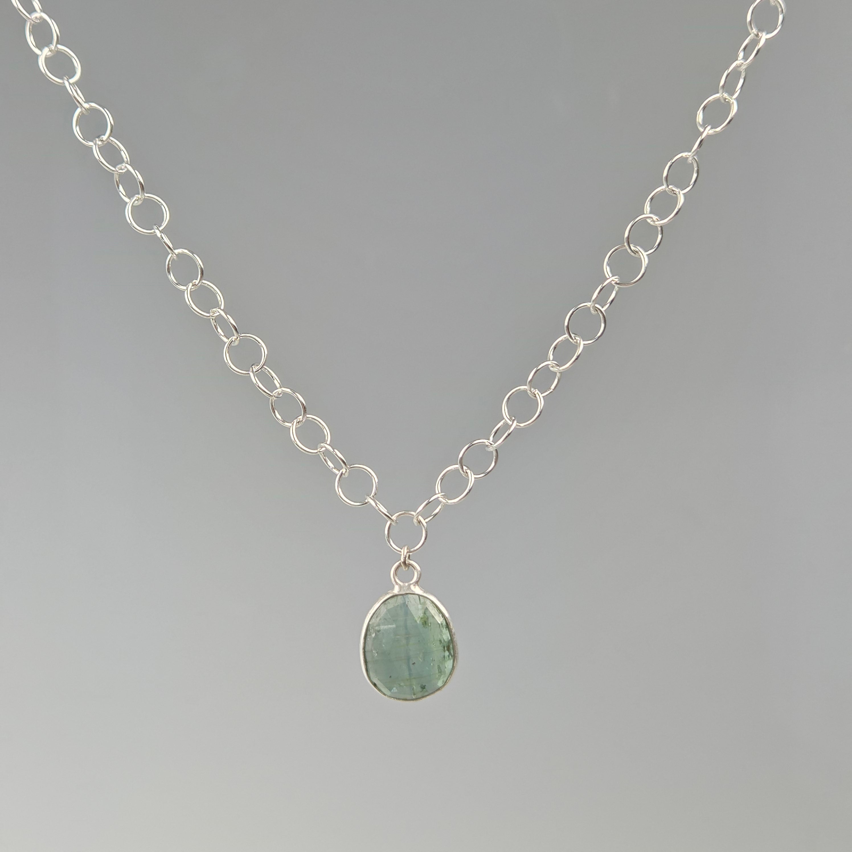 Green Kyanite Necklace - Heart of the Home Inc