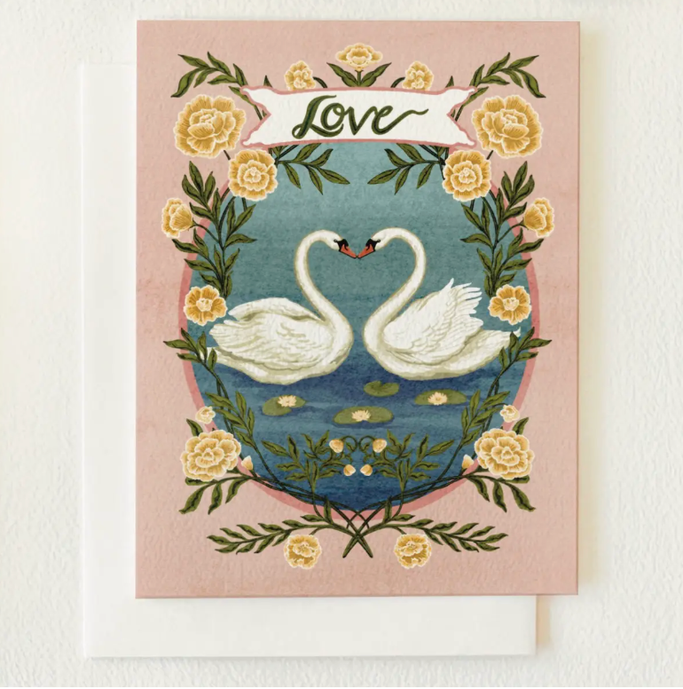 Love Swans Blank Card - Heart of the Home Inc