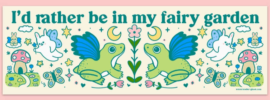 Fairy Garden Bumper Magnet - Heart of the Home Inc