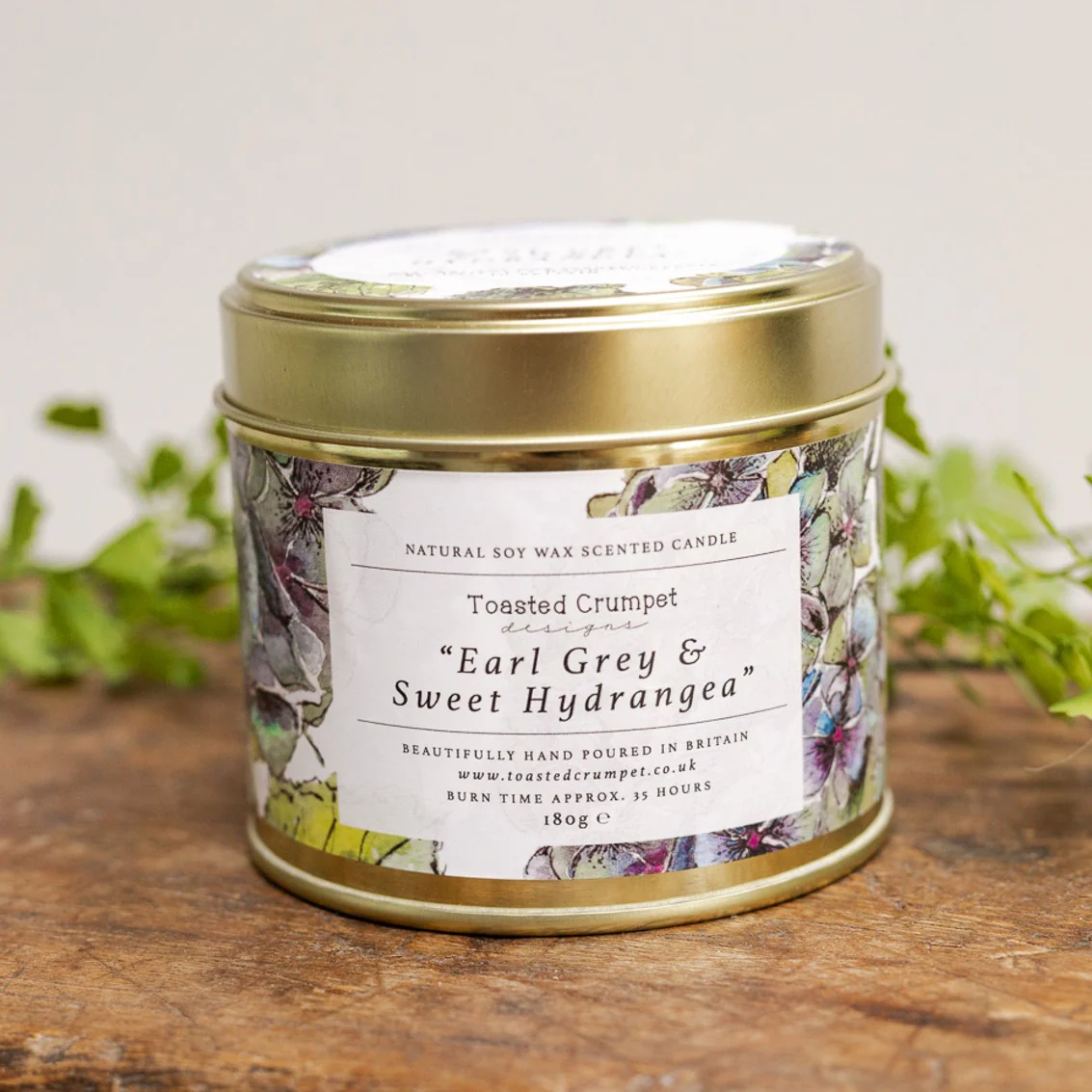 Earl Grey & Sweet Hydrangea Candle