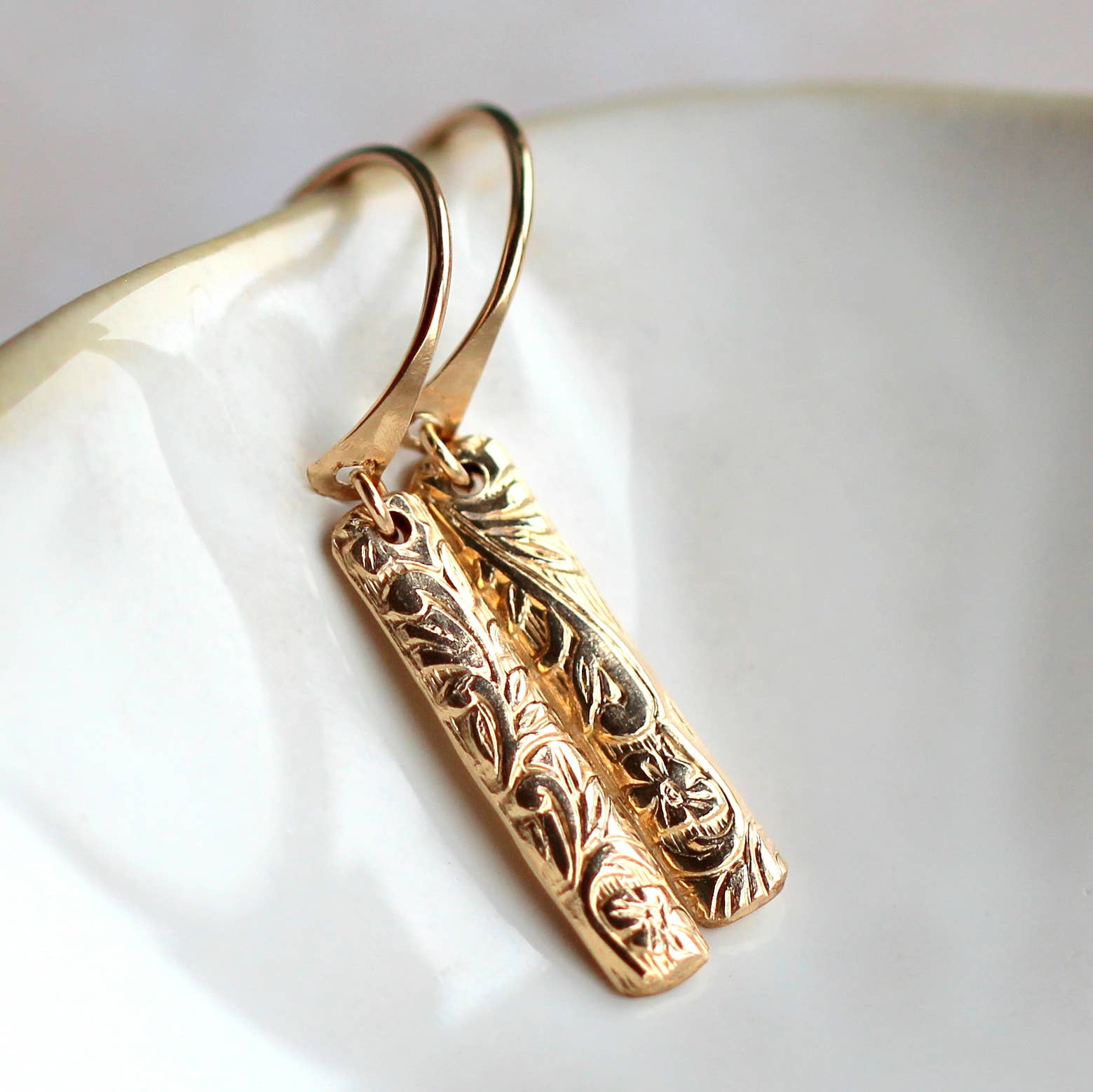 Blossom Bar Hoop Earrings