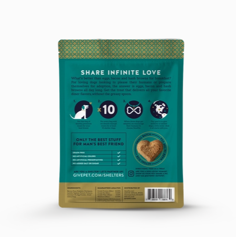 GivePet "Breakfast All Day" Baked Biscuit Dog Treats - Heart of the Home Inc