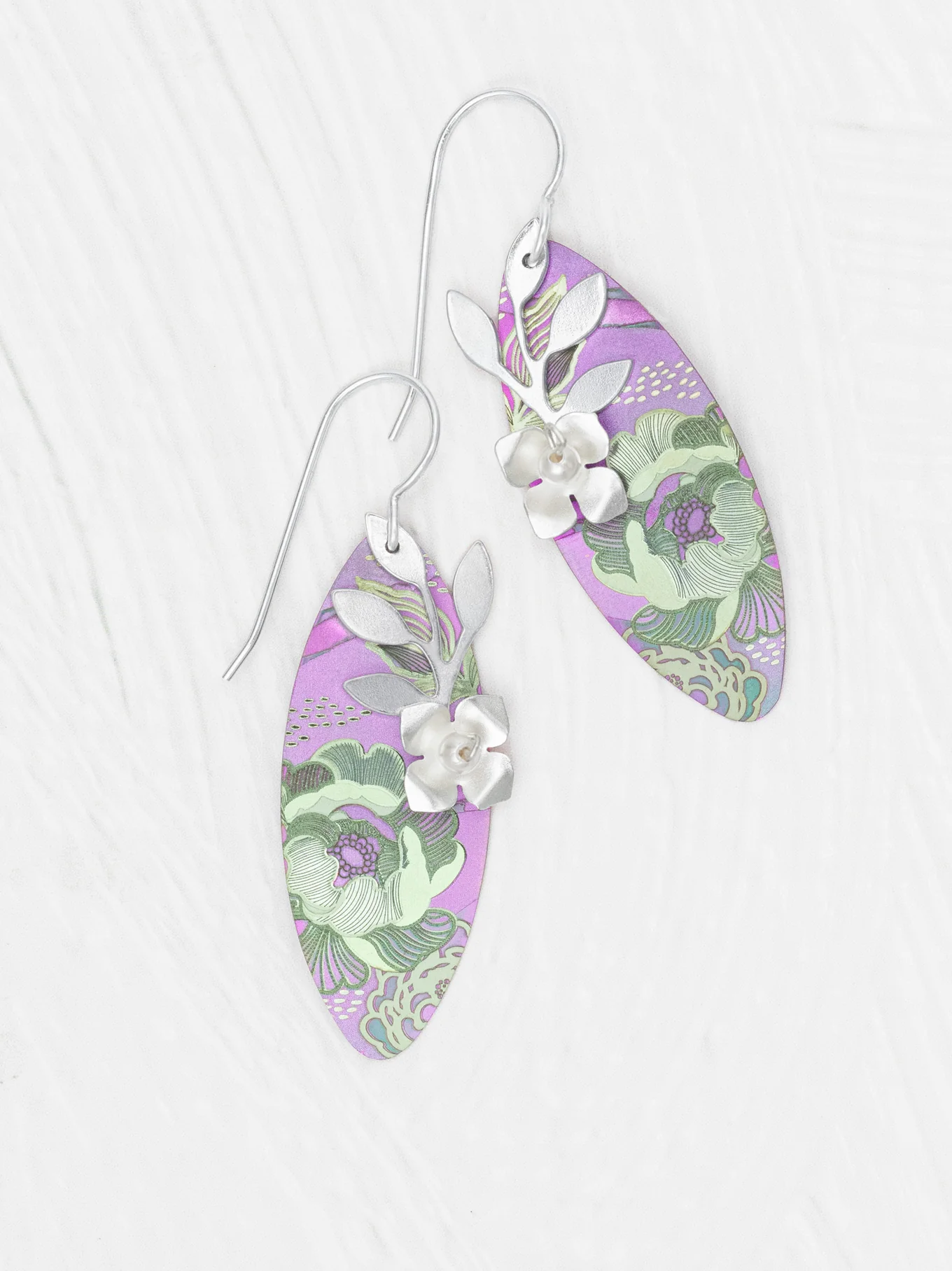 Alyssa Earrings in Violet - Heart of the Home Inc