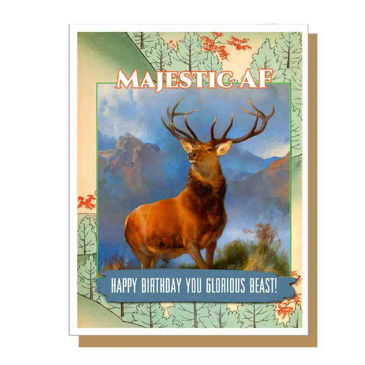 Majestic AF Birthday Card