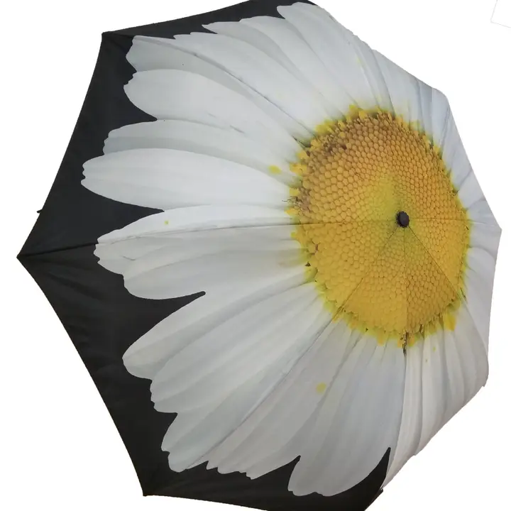 White Daisy Inside Out Umbrella - Heart of the Home Inc