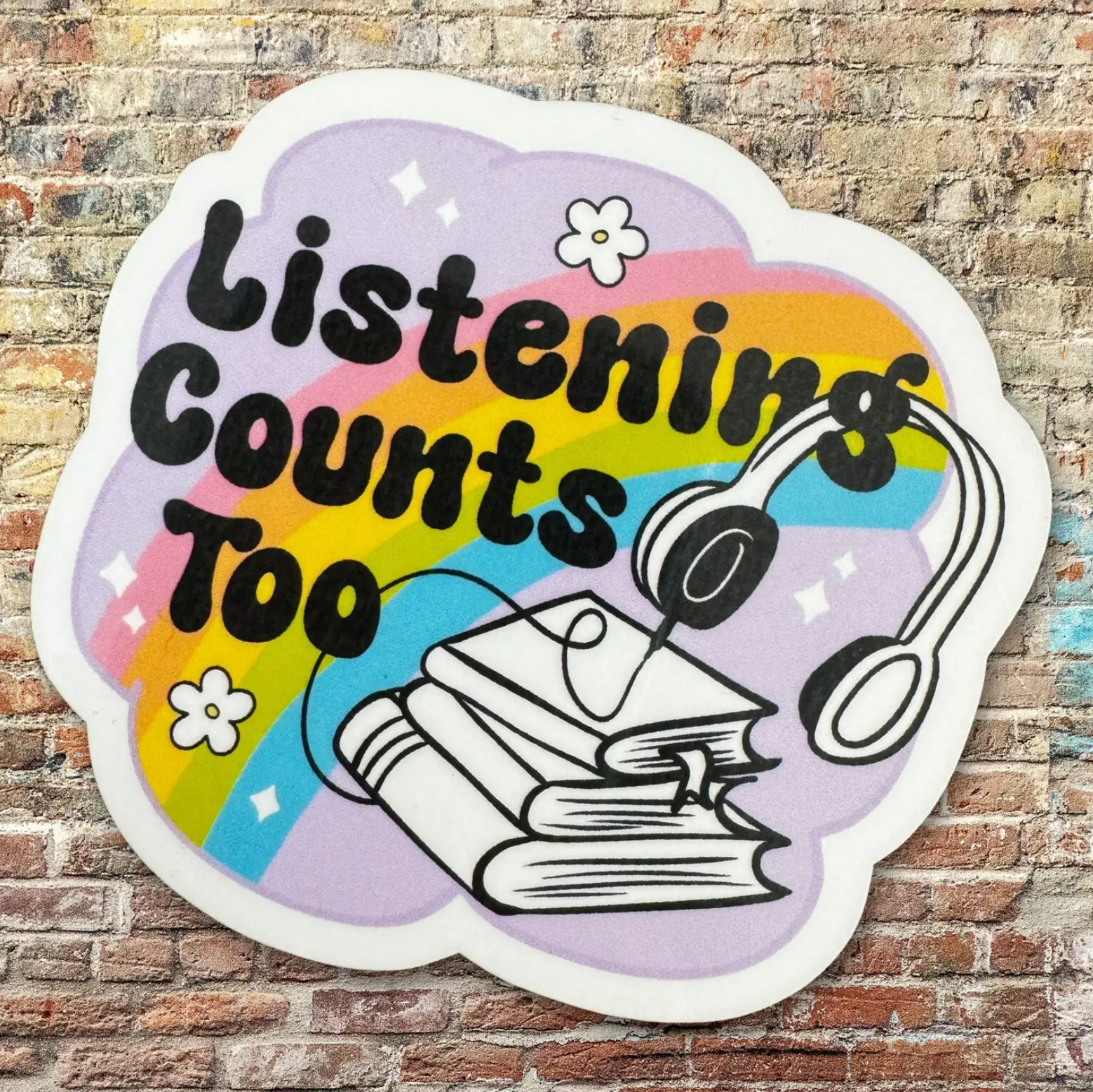 Listening Counts Too Sticker