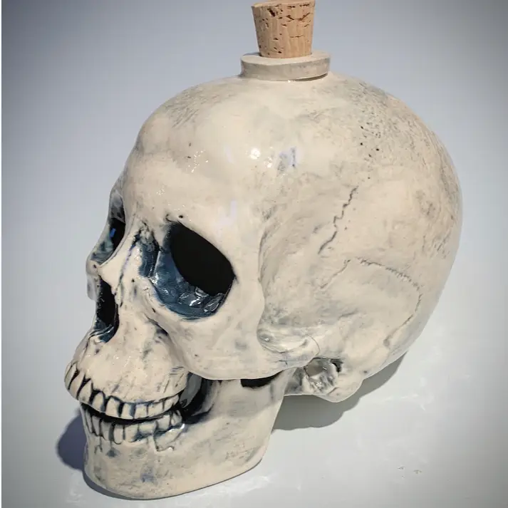 Blue Skull Decanter - Heart of the Home LV