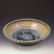 Small Tex Platter In Mocha Dark Olive - Heart of the Home LV