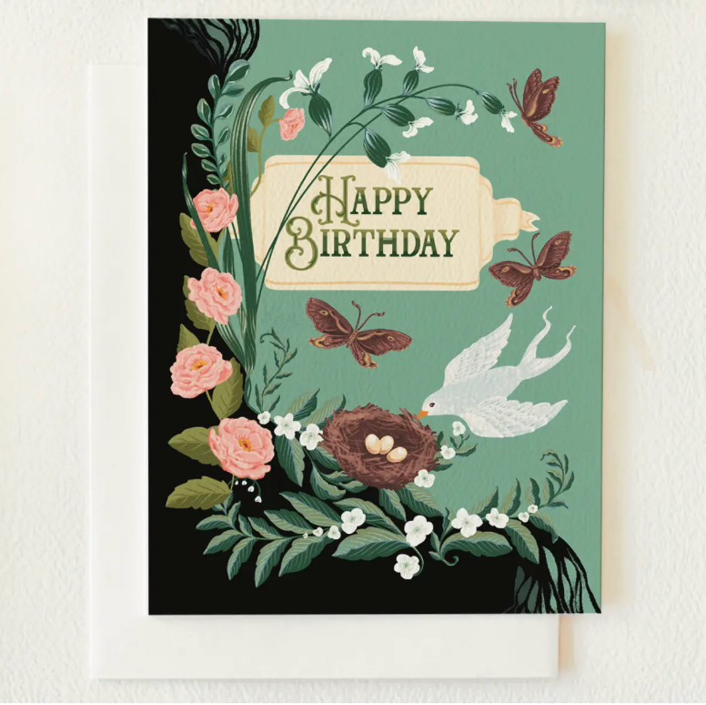 Songbird's Nest Birthday Card - Heart of the Home Inc