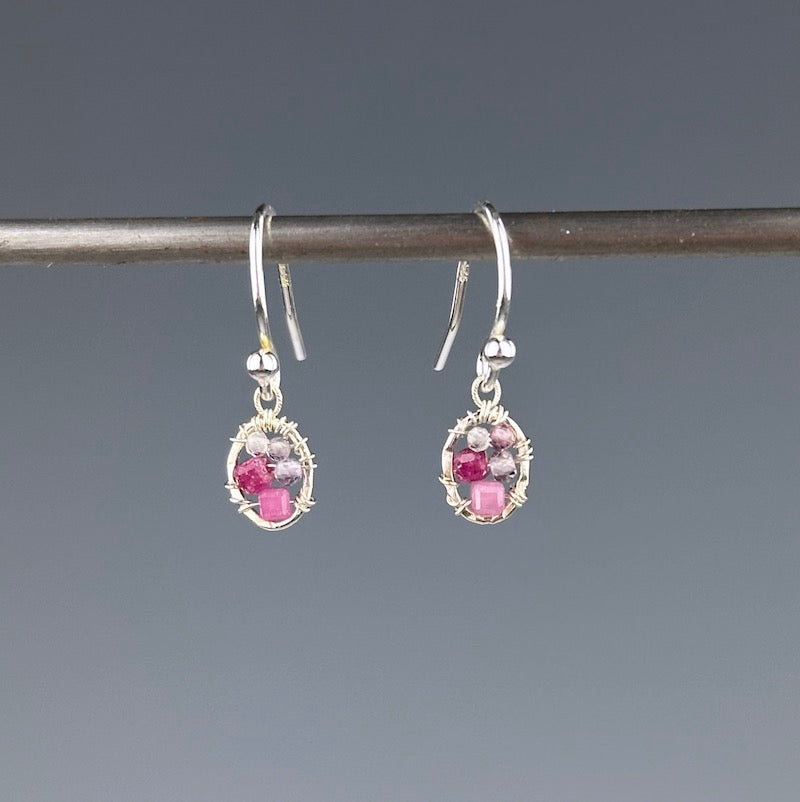 Dainty Rose Oval Earrings - Heart of the Home Inc