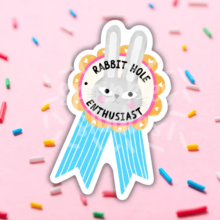 Rabbit Hole Enthusiast Sticker - Heart of the Home Inc
