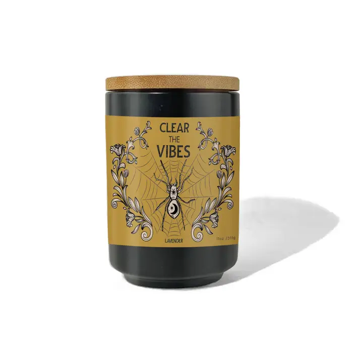Clear The Vibes Lavender Candle - Heart of the Home Inc