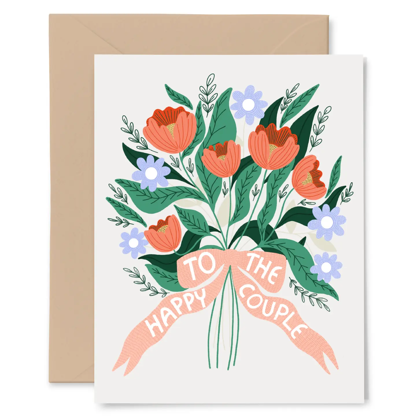 Happy Couple Bouquet Card for Weddings & Anniversaries - Heart of the Home Inc