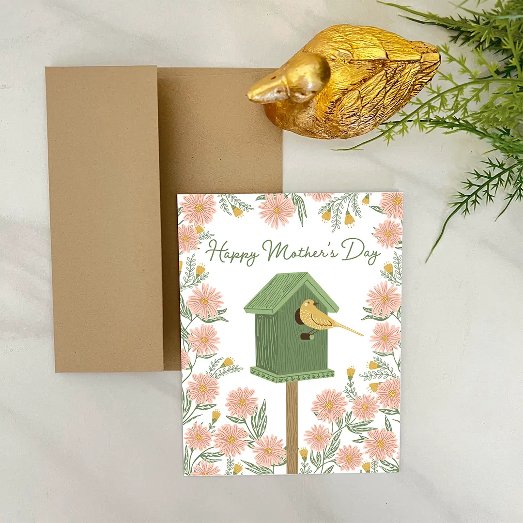Birdhouse Mother's Day Card - Heart of the Home Inc