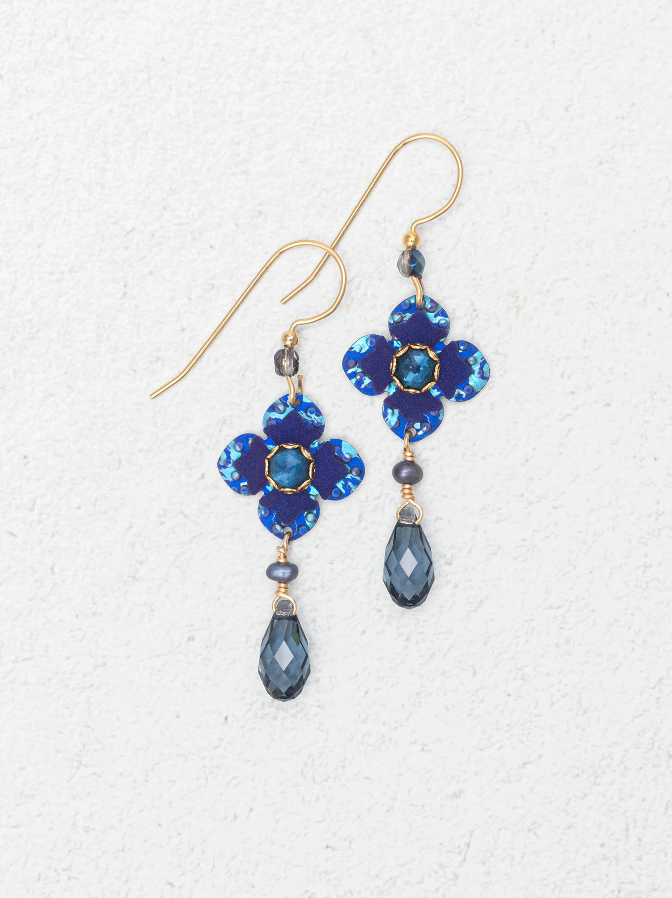 Octavia Earrings in "Sapphire Blue" - Heart of the Home Inc