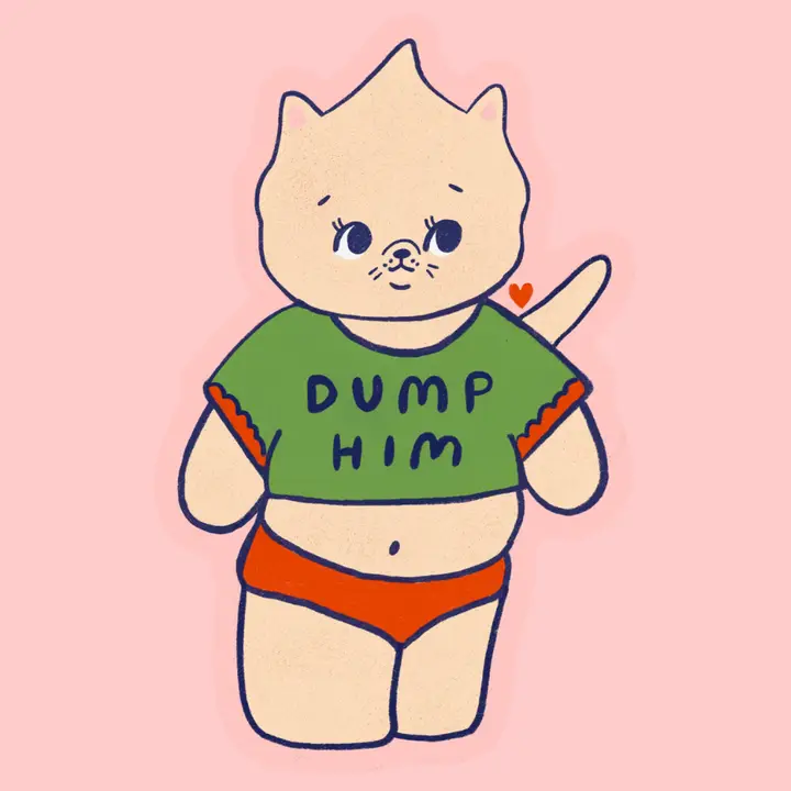 Dump Him Sticker - Heart of the Home Inc