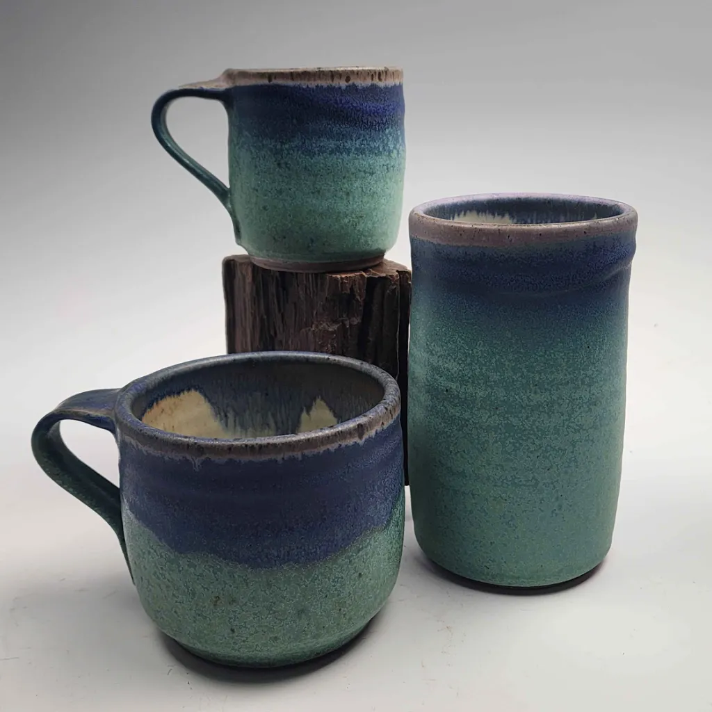 Tumbler in Turquoise and Lavender