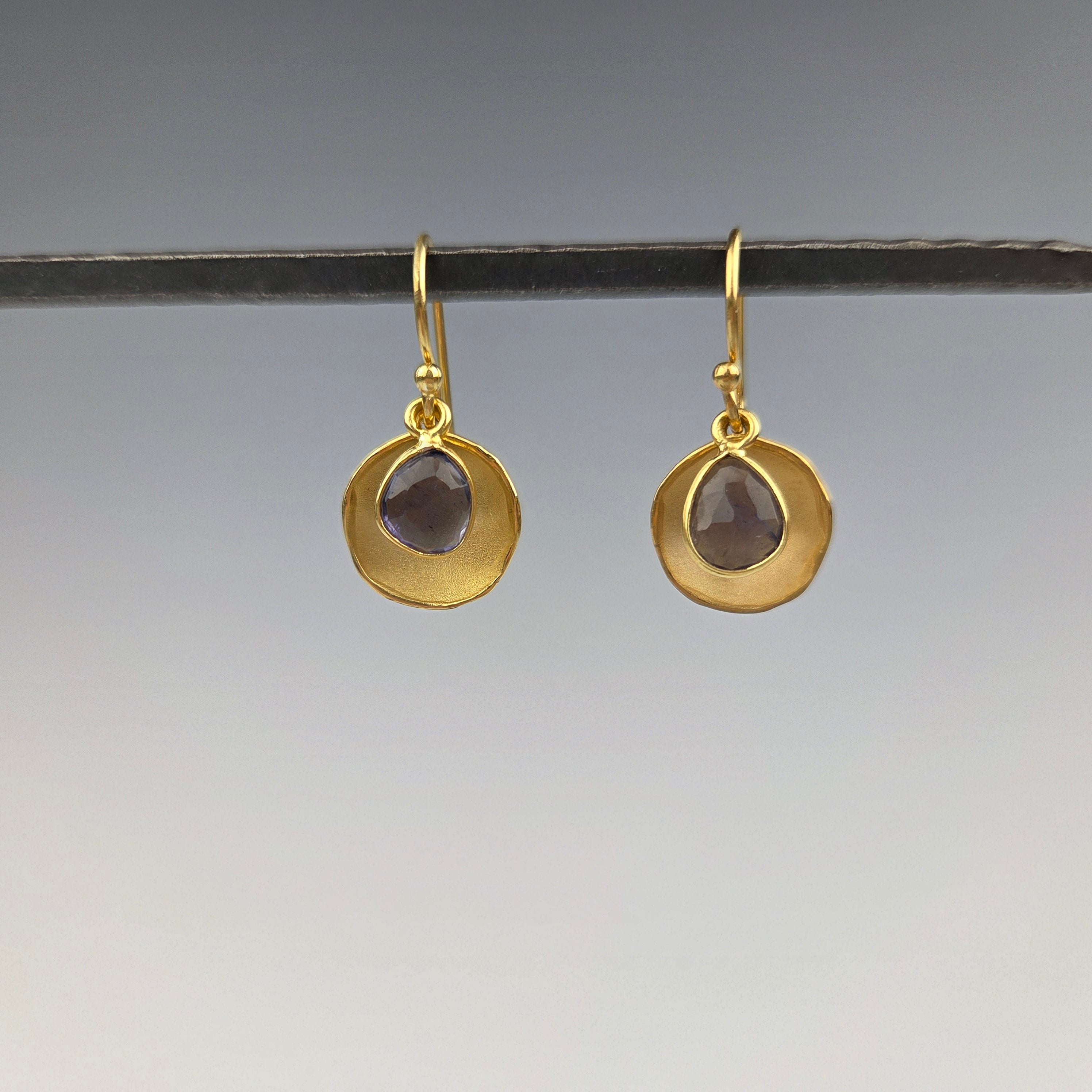 Dishy Iolite Earrings - Heart of the Home Inc