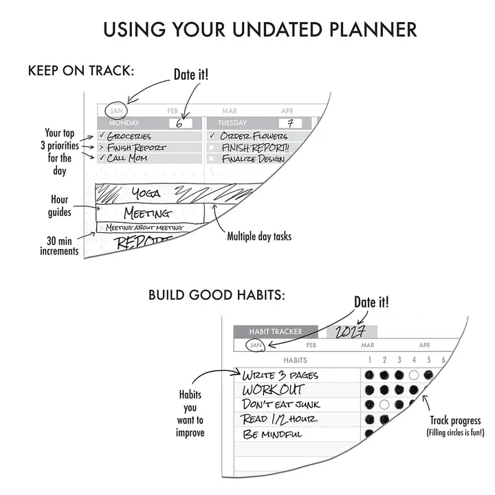 The Undated Planner - Heart of the Home Inc