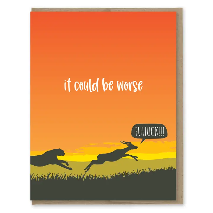 Could Be Worse Gazelle Card - Heart of the Home LV