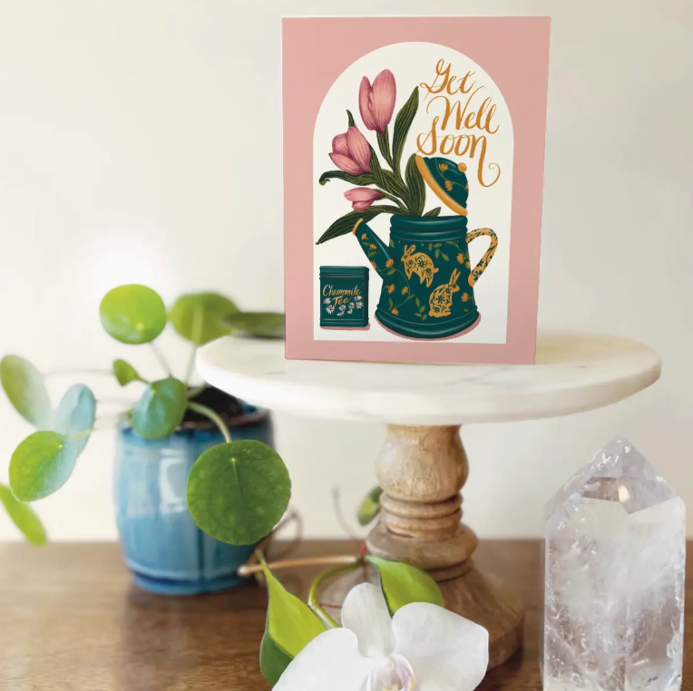 Get Well Bouquet Blank Card - Heart of the Home Inc