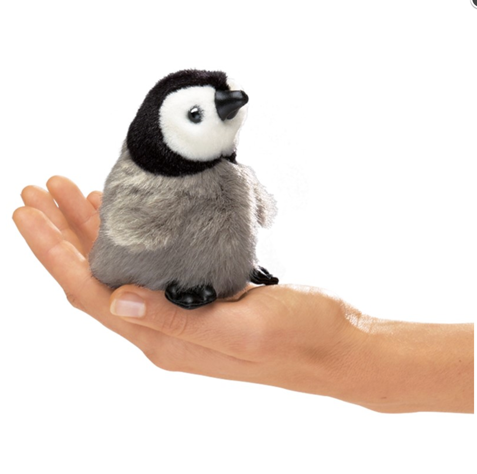 Mini Baby Emperor Penguin Finger Puppet - Heart of the Home Inc