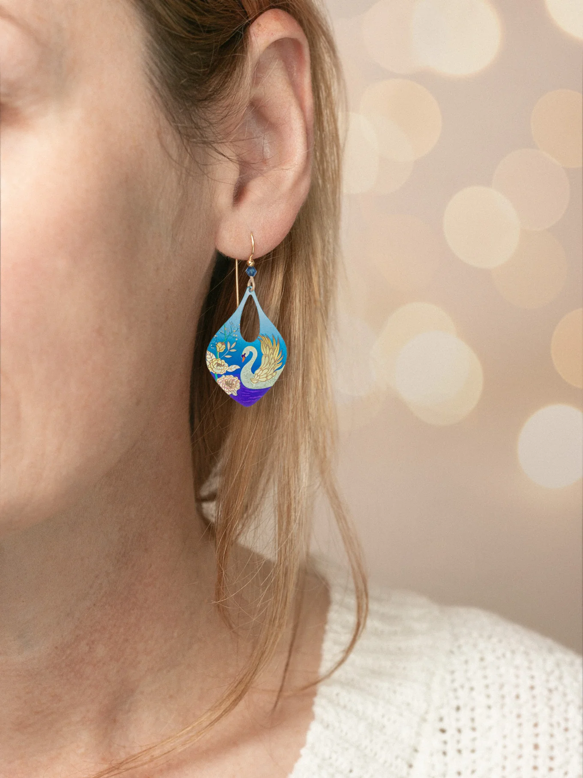 Swan Lake Earrings - Heart of the Home Inc
